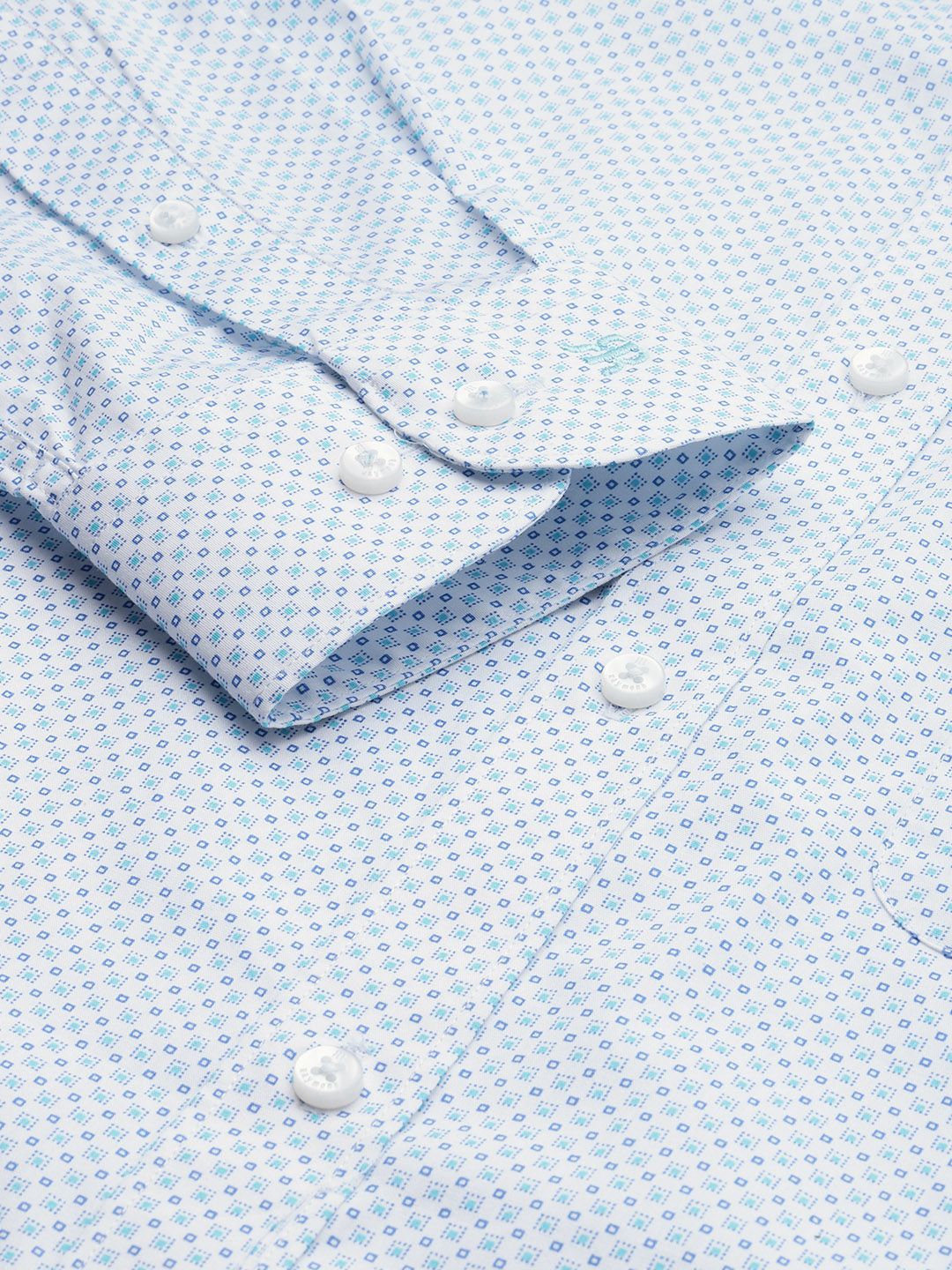 Raymond Pure Cotton Slim Fit Printed Formal Shirt