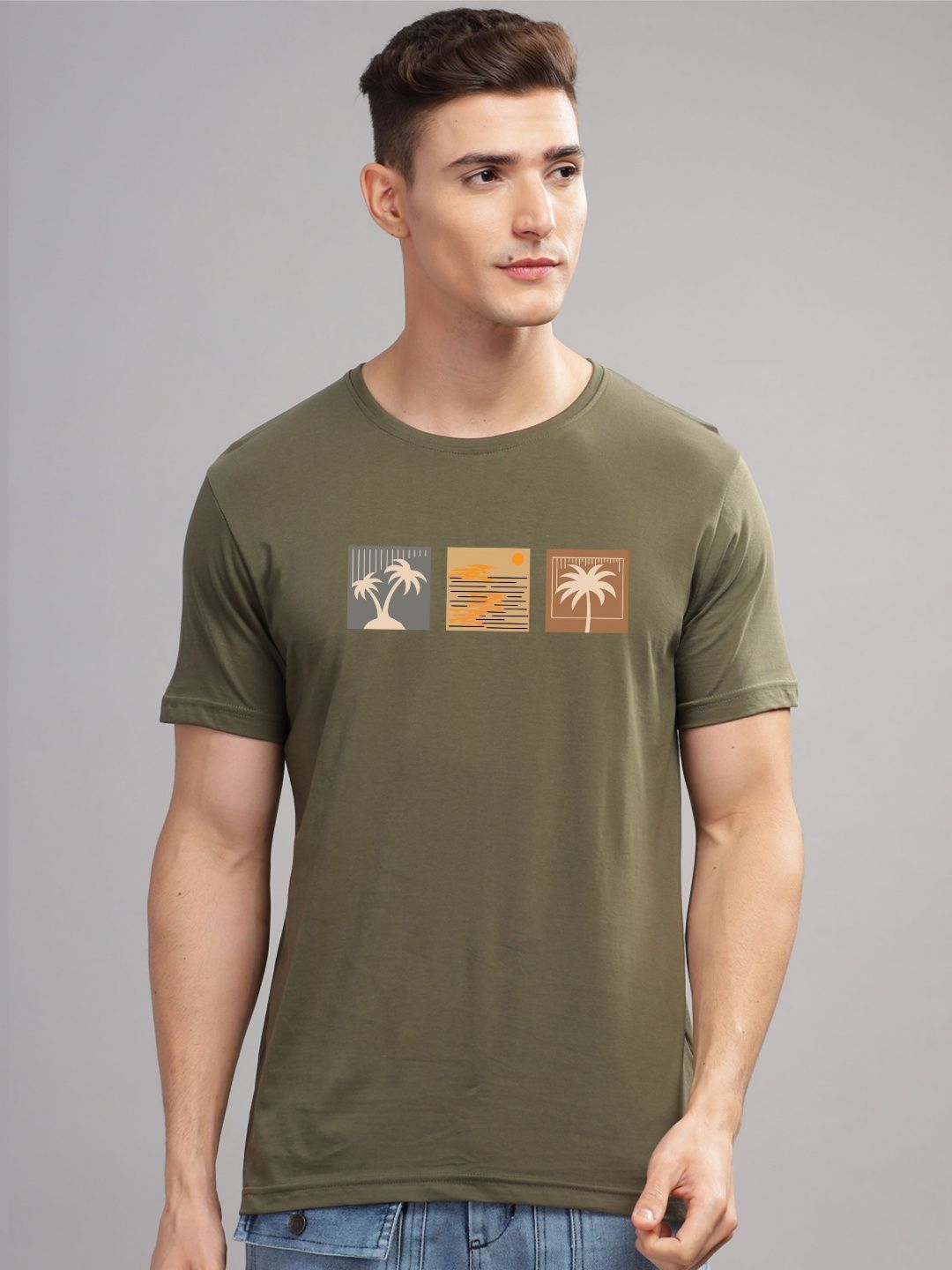 ADRO Men Printed T-shirt
