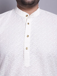 SOJANYA PLUS Ethnic Motifs Woven Design Regular Kurta With Pyjamas & Nehru Jacket
