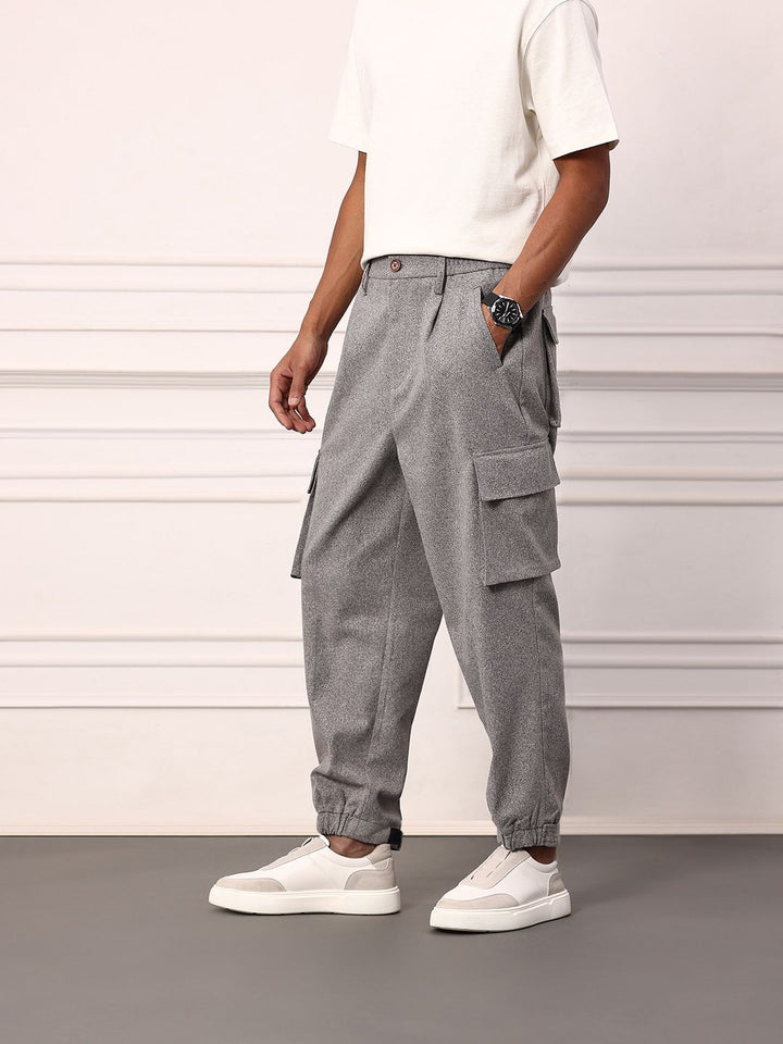 Mr Bowerbird Men Oversized Fit Pleated Cargos