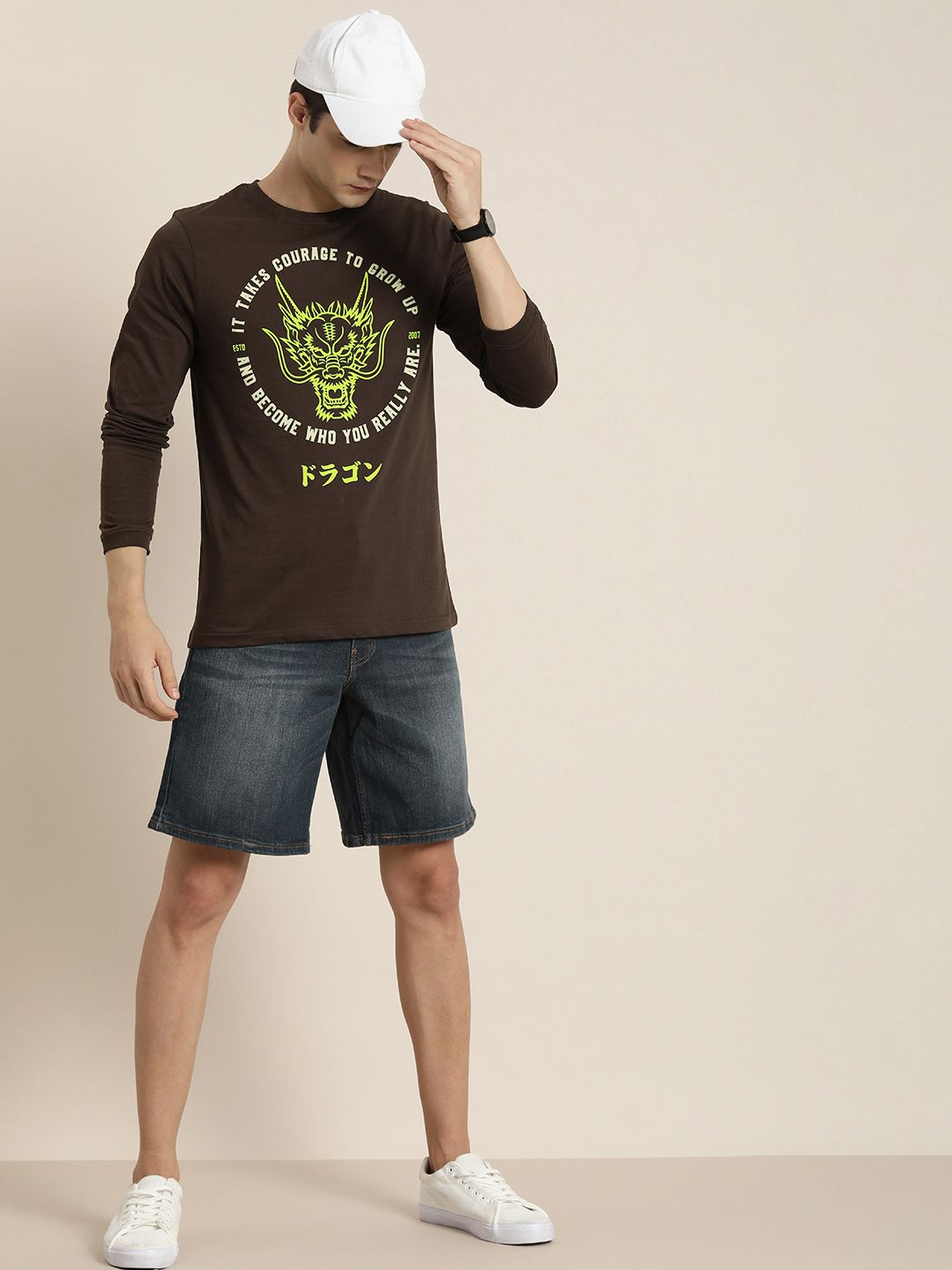 Difference of Opinion Pure Cotton Printed T-shirt
