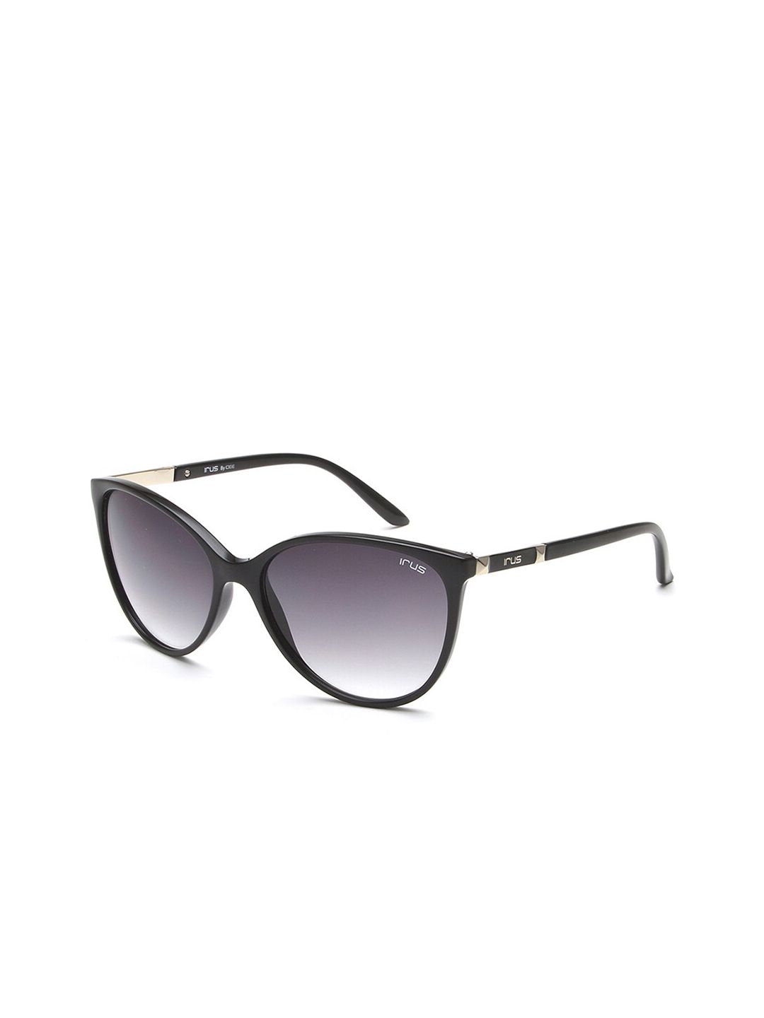Irus oleh lensa wanita idee & cermin mata hitam cateye dengan lensa dilindungi UV IRS1194C1SG