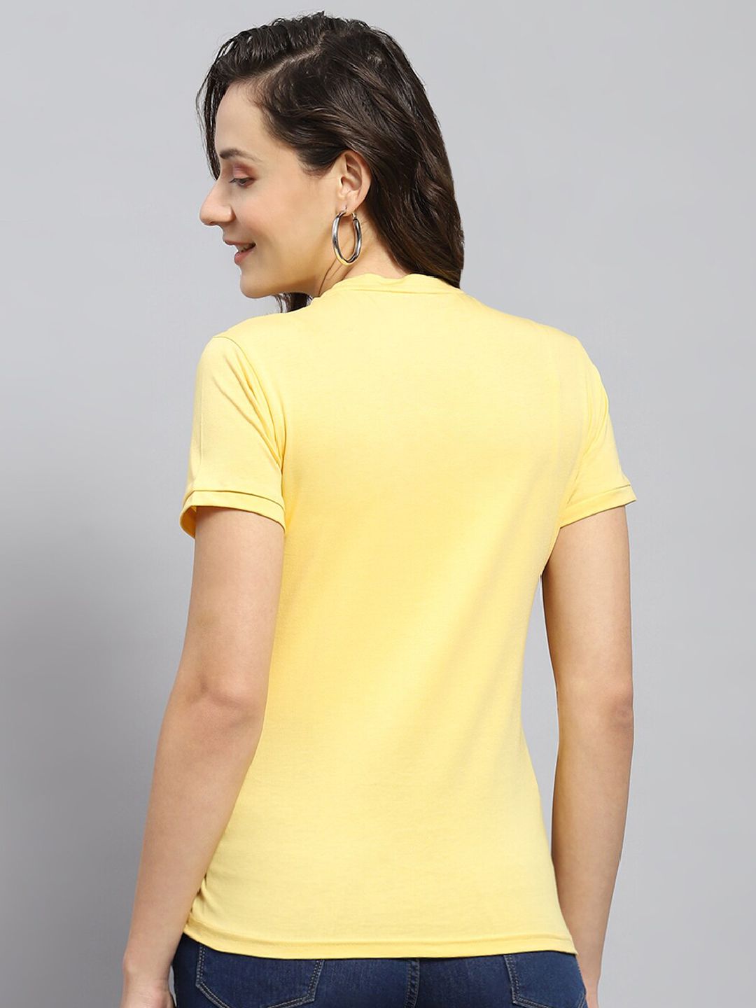 Monte Carlo Graphic Print Round Neck Cotton Top