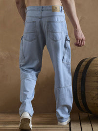 DENNISON Men Baggy Fit Cargo Jeans
