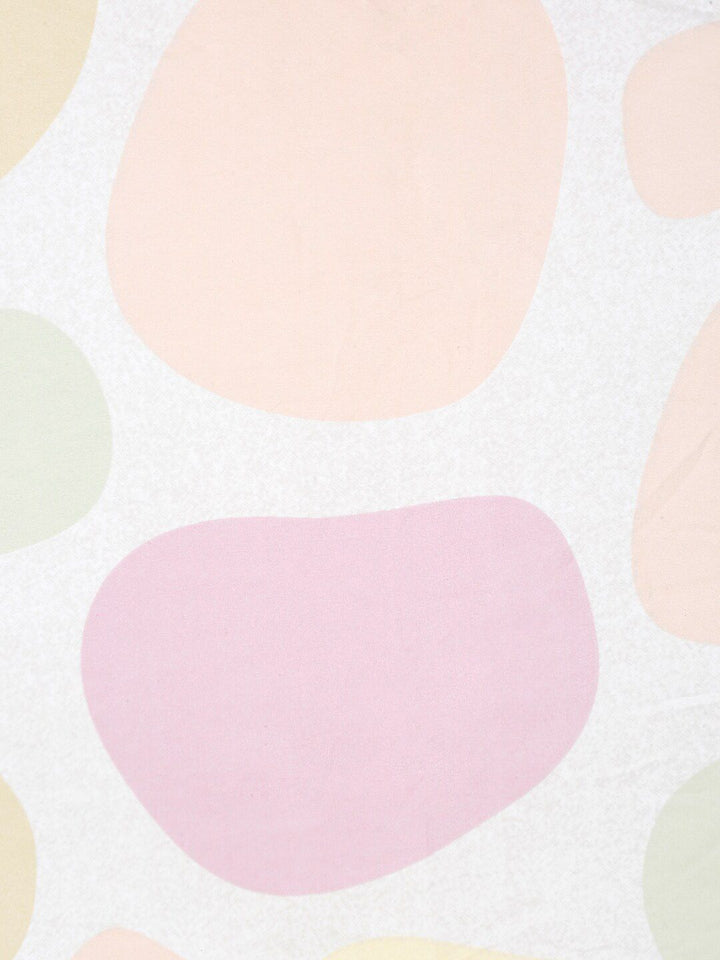 KLOTTHE Peach Cotton 300 TC Cadar Double Halus dengan 2 Sarung Bantal-98 x 87 inci