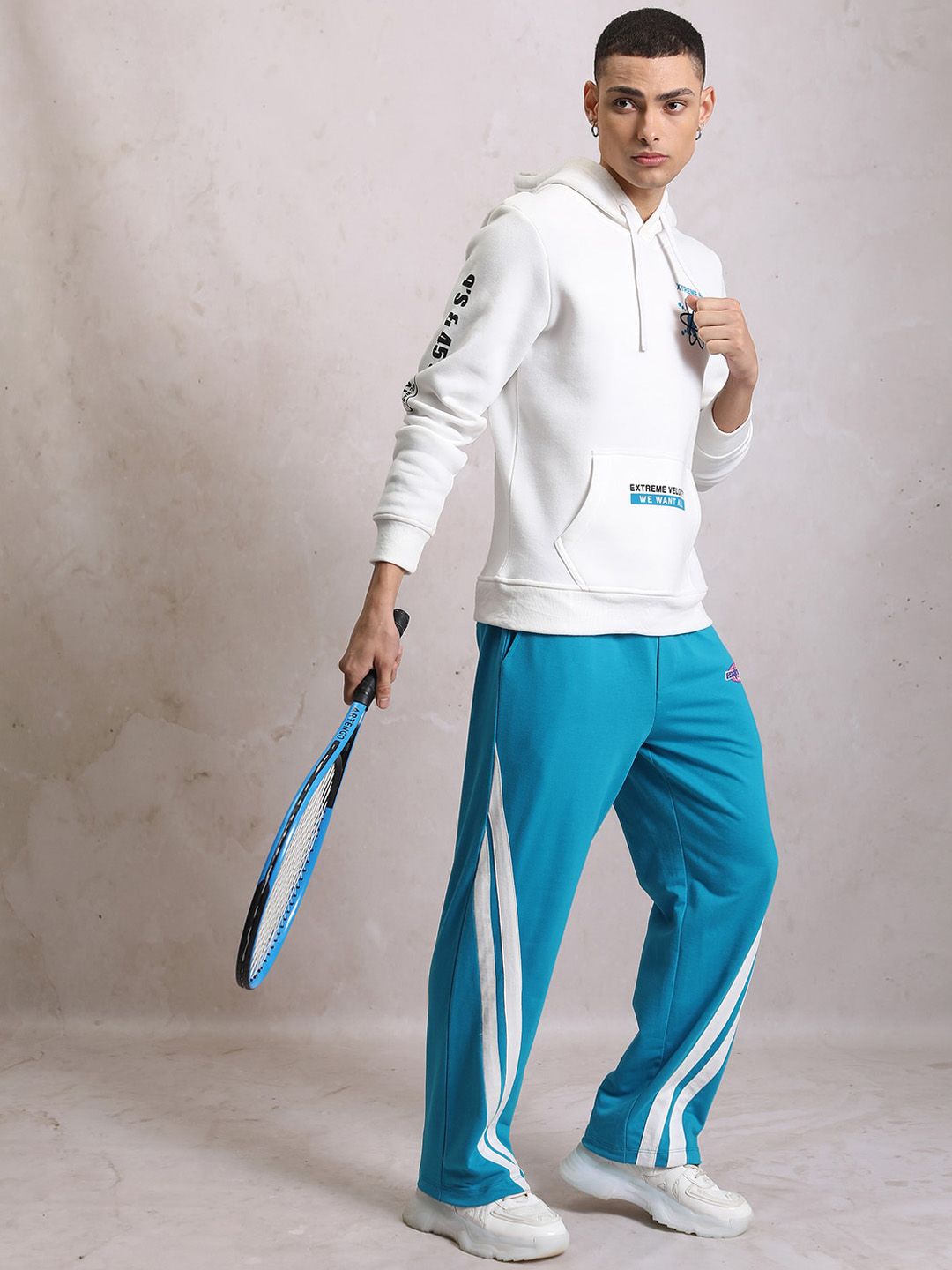 HIGHLANDER Men Mid-Rise Relaxed-Fit Track Pant