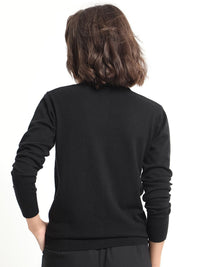 RAREISM Statement Button Knit Long Sleeves Cardigan