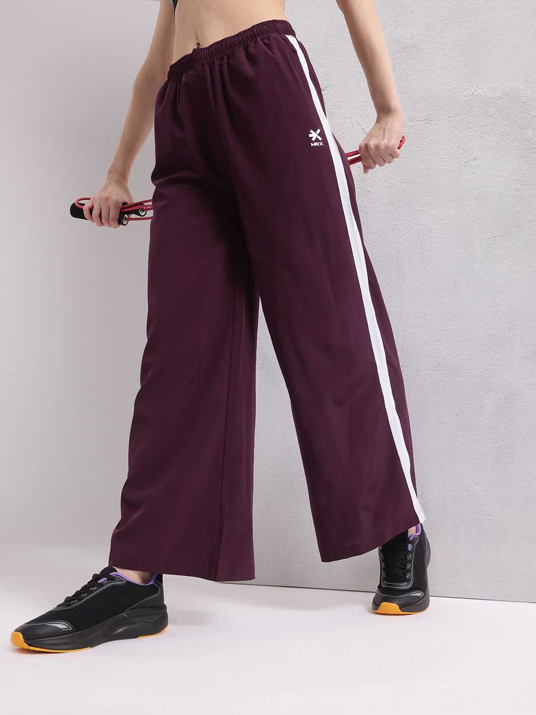 HRX by Hrithik Roshan Women Side Stripe Rapid-Dry Training Track Pants
