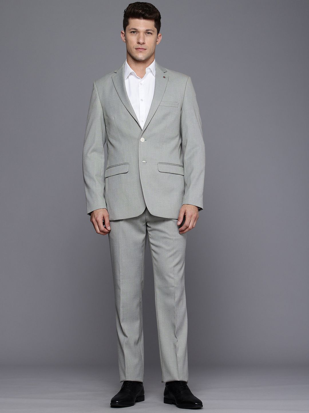 Raymond Self Design Single Breasted 2-Piece Formal Suit
