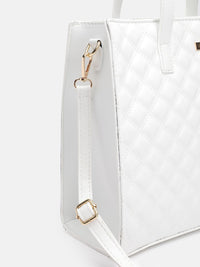 DressBerry Structured Quilted Shoulder Bag