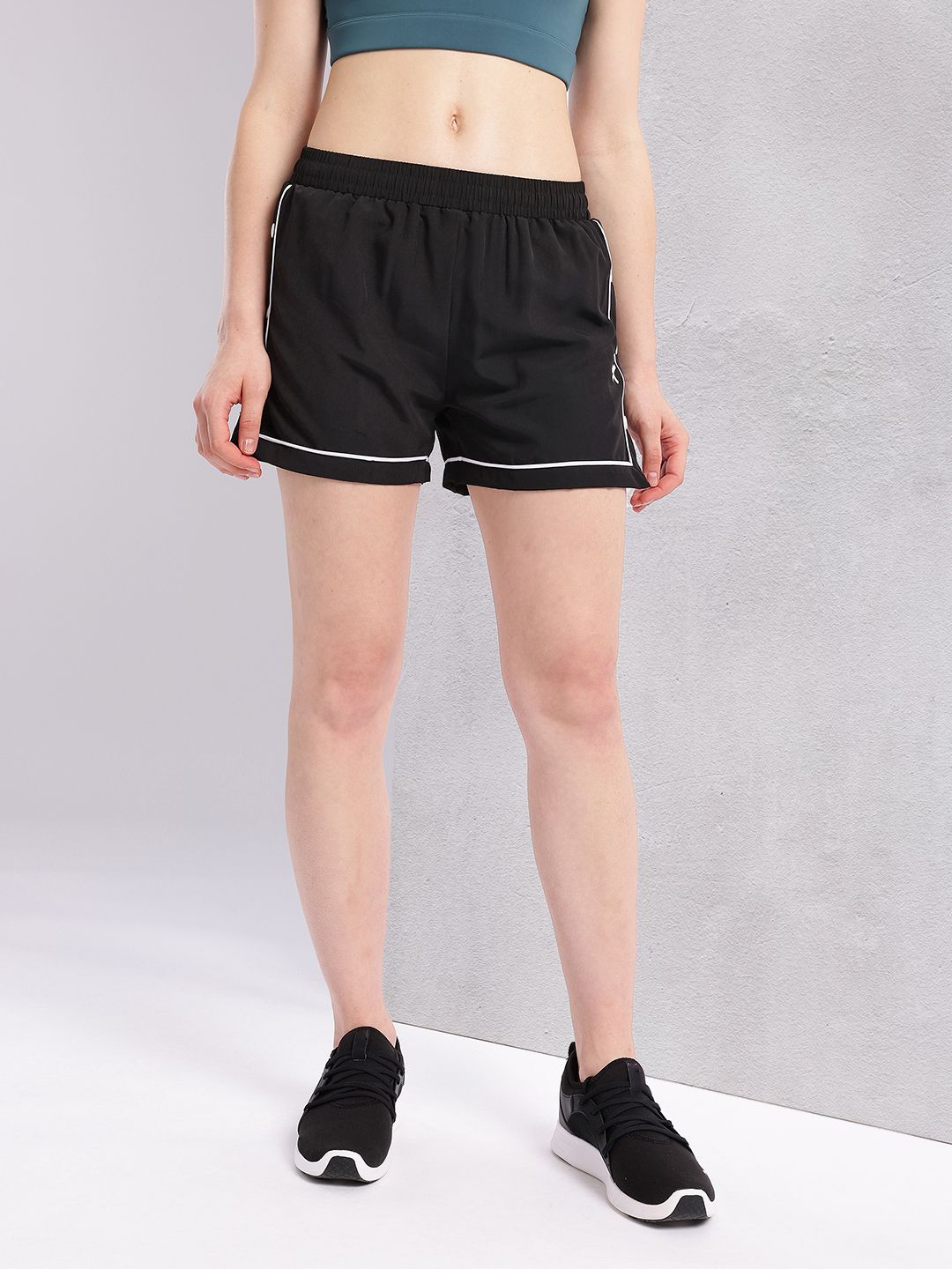 HRX by Hrithik Roshan Women Contrast Piping Running Shorts