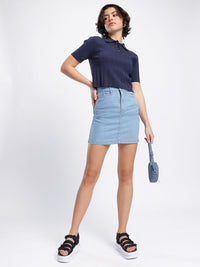 DressBerry Elevated Essentials Denim Pencil Mini Skirt