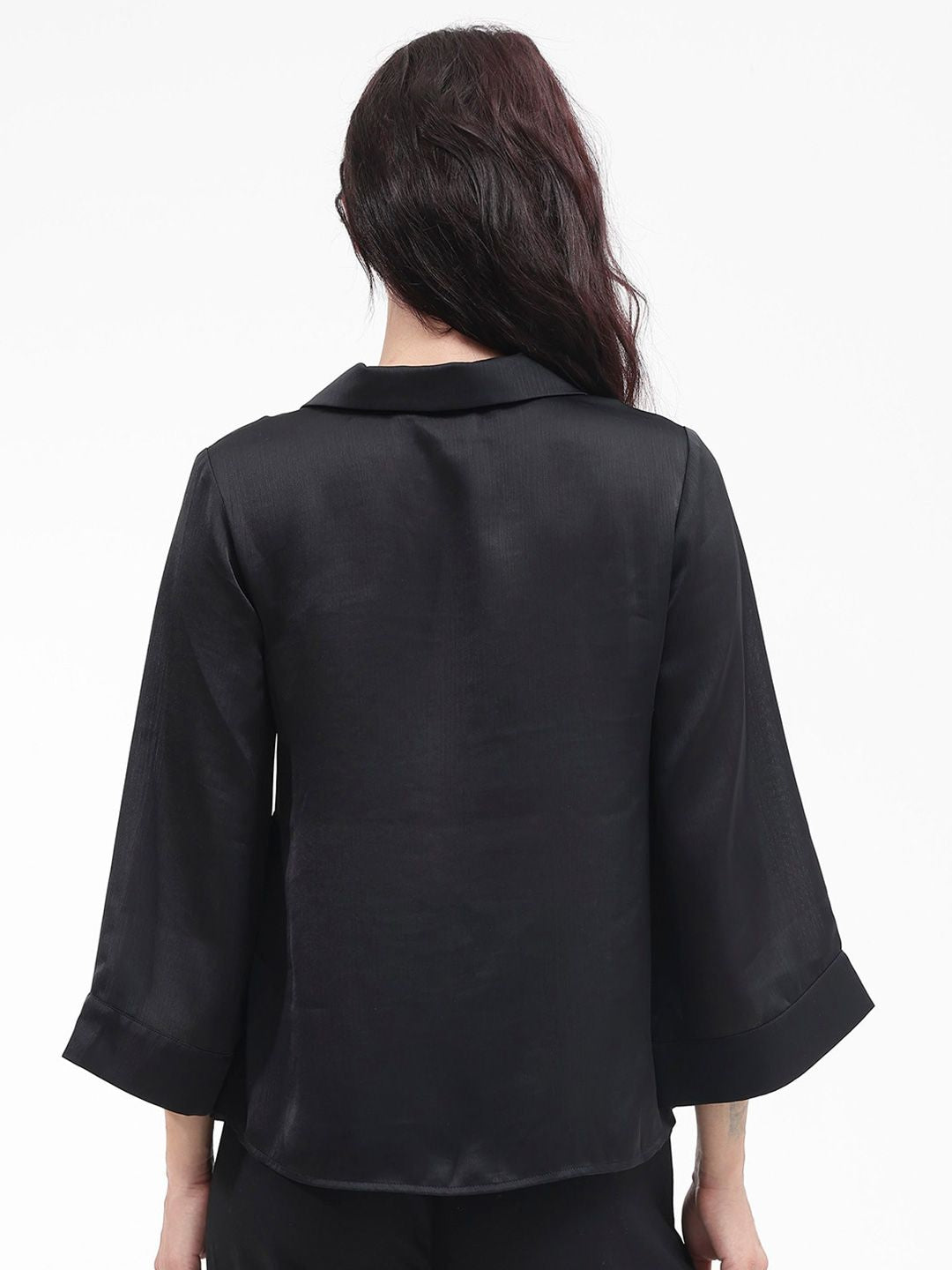 RAREISM Flared Sleeve Cotton Top