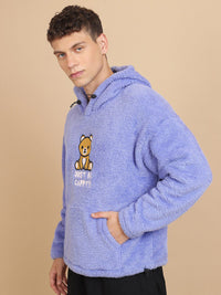 HIGHLANDER Graphic Printed Oversized Drop Shoulder Hooded Sweatshirt