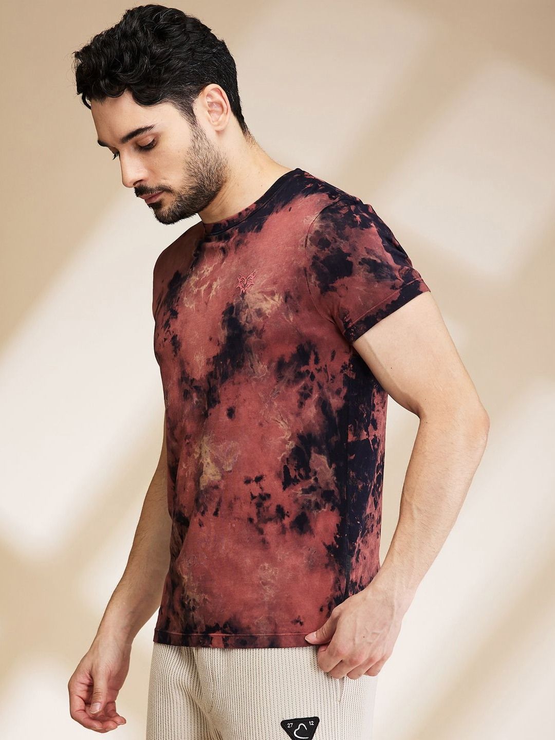 Being Human Men Printed Raw Edge T-shirt