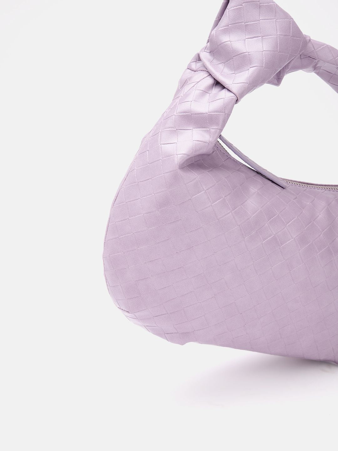 Berrylush Textured Half Moon Handheld Bag