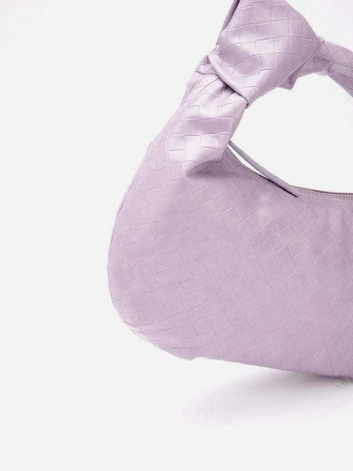 Berrylush Textured Half Moon Handheld Bag