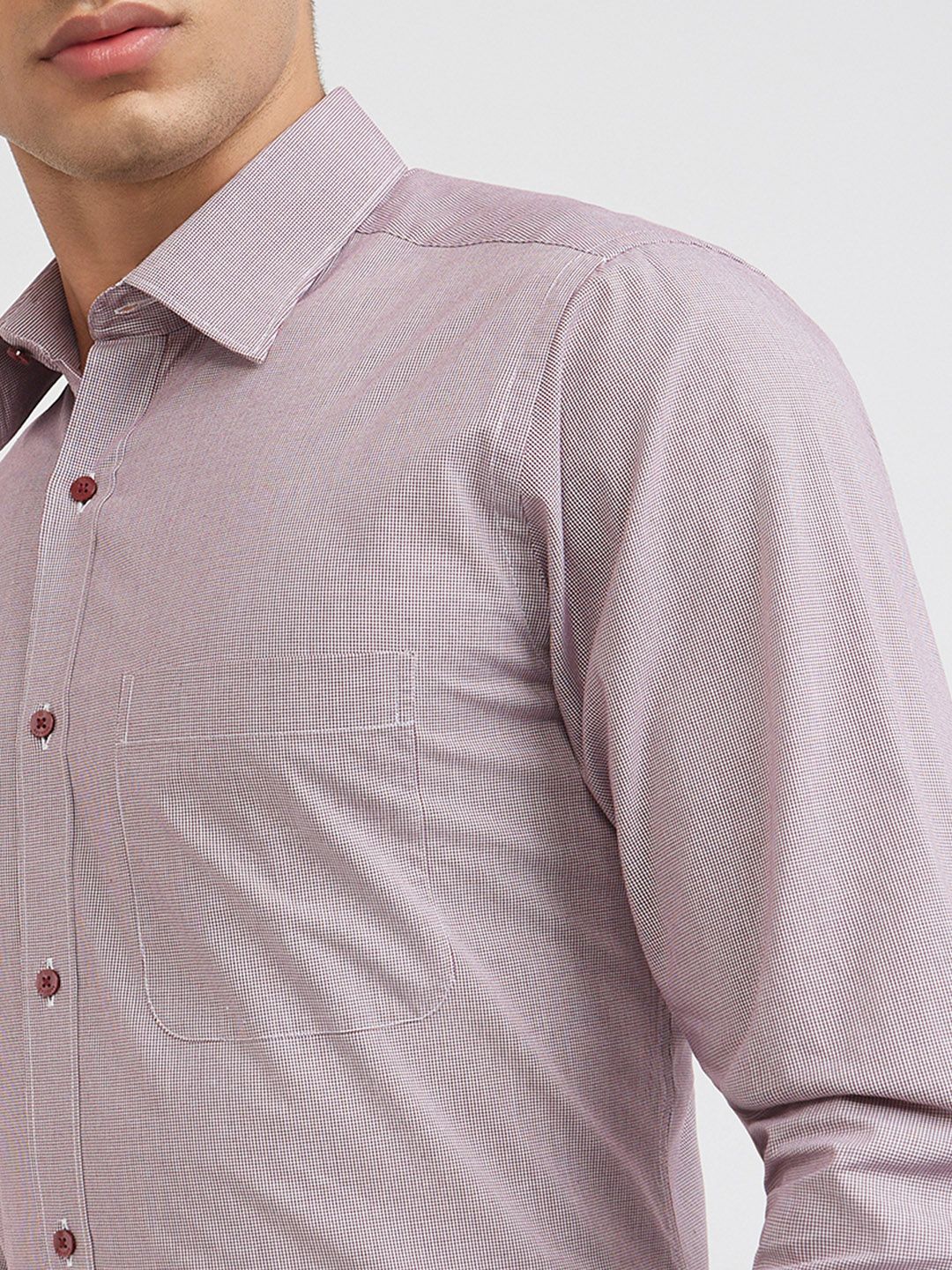 Raymond Textured Pure Cotton Slim Fit Formal Shirt