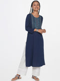 Global Desi Floral Embroidered Anarkali Kurta