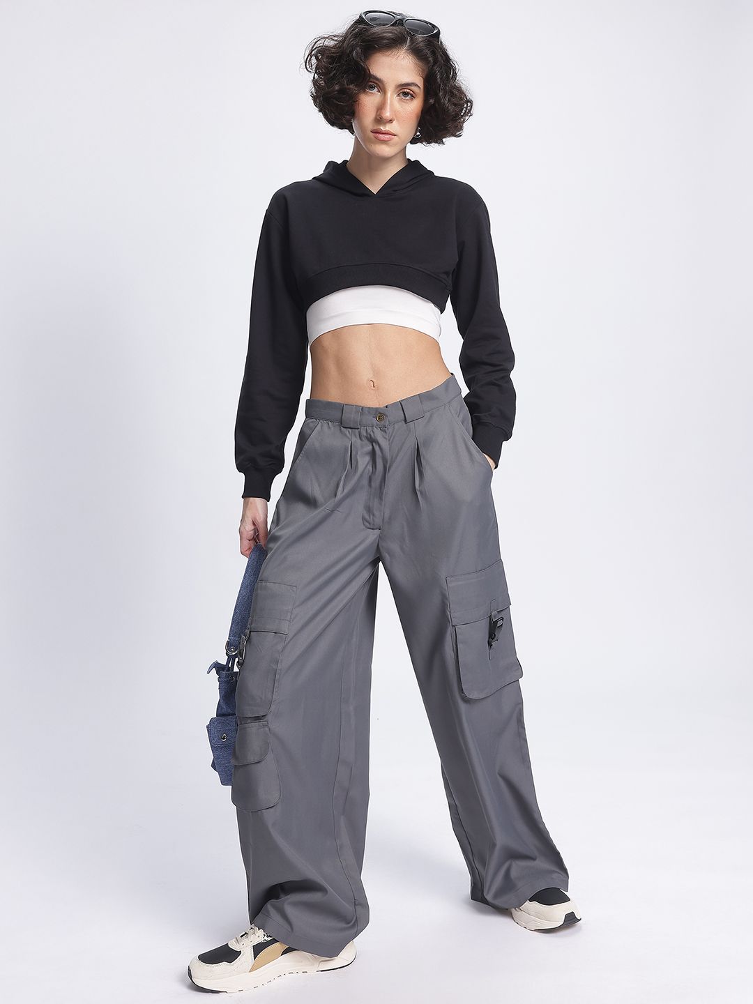 DressBerry Cropped Hooded Sweatshirt