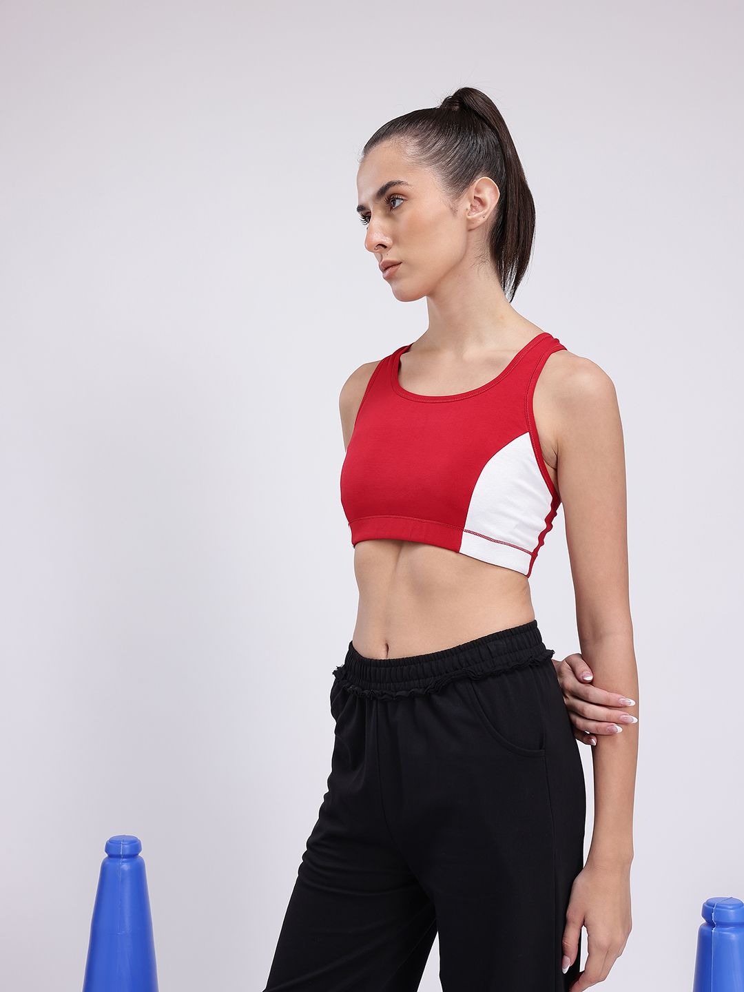 HRX by Hrithik Roshan Colourblocked Removable Padding Full Coverage T-shirt Bra KL109_04_B