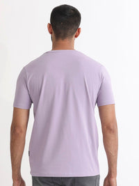 RARE RABBIT Men Dryden Graphic Printed Slim Fit Cotton T-Shirt