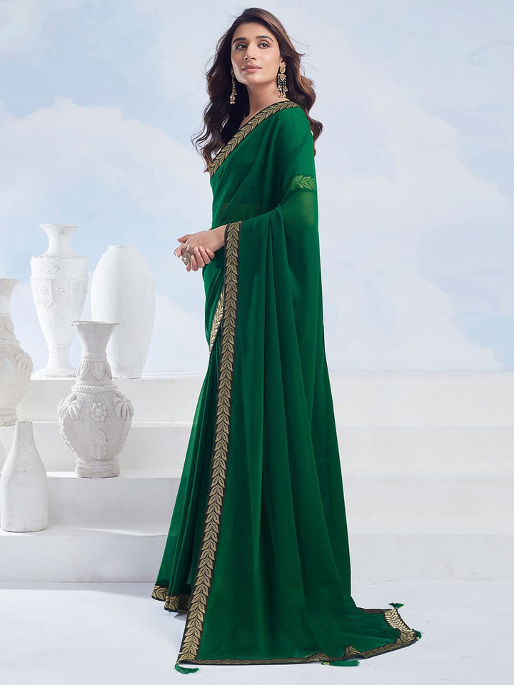 Kalini Zari Pure Georgette Saree