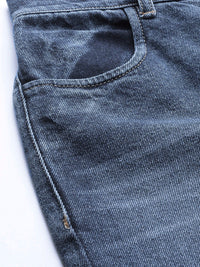 SASSAFRAS Women Blue Pure Cotton Jogger High-Rise Non-Stretchable Clean Look Jeans