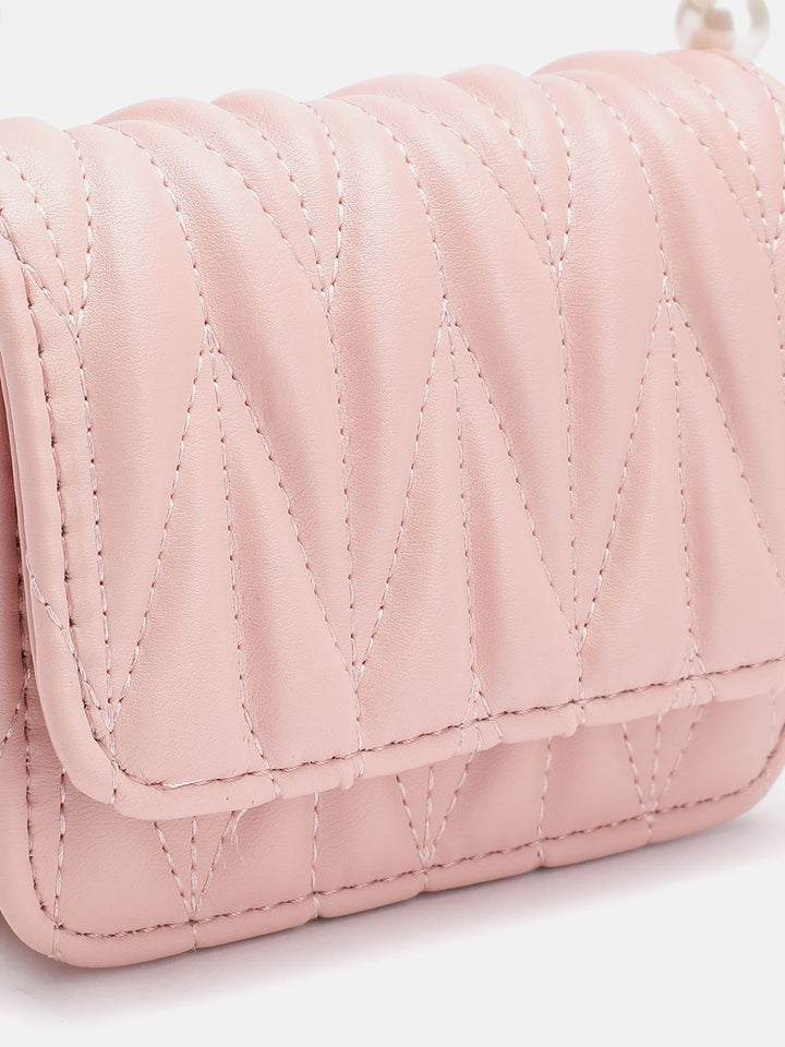 DressBerry Structured Quilted Satchel Bag