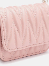 DressBerry Structured Quilted Satchel Bag