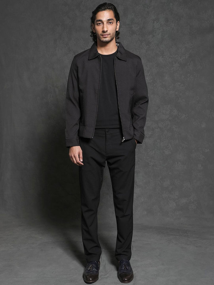 RARE RABBIT Men Harbin Tailored Fit Spread Collar Jacket