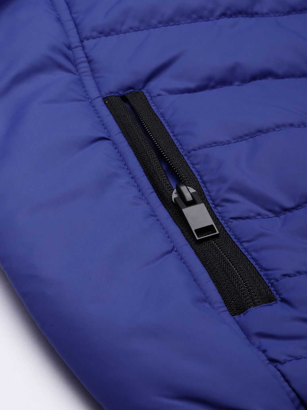 SPYKAR Men Blue Solid Padded Jacket