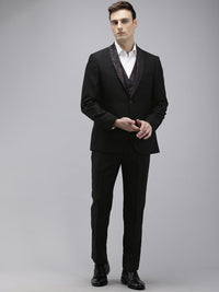 Park Avenue Notched Lapel Single-Breasted 3 Piece Suits