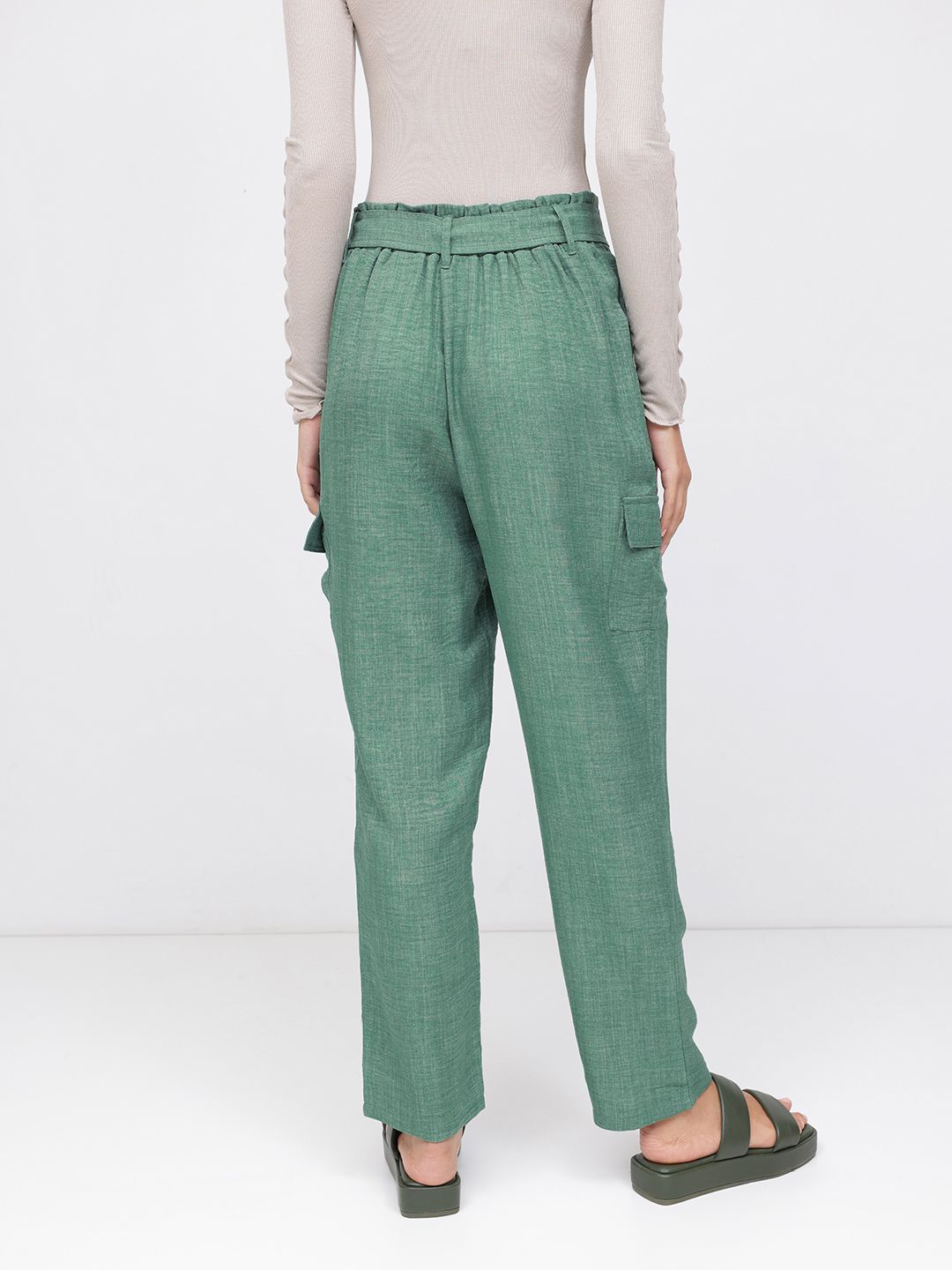 DressBerry Women Functional Fashion Slouchy Cargo Trousers