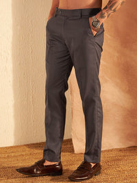 DENNISON Men Smart Tapered Fit Easy Wash Trousers