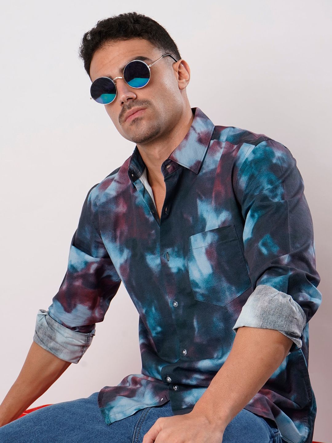 Bene Kleed Men Abstract Printed Casual Shirt