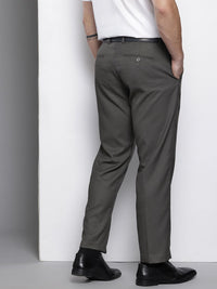 The Indian Garage Co. X Luxe Men Textured Regular Fit Formal Trousers