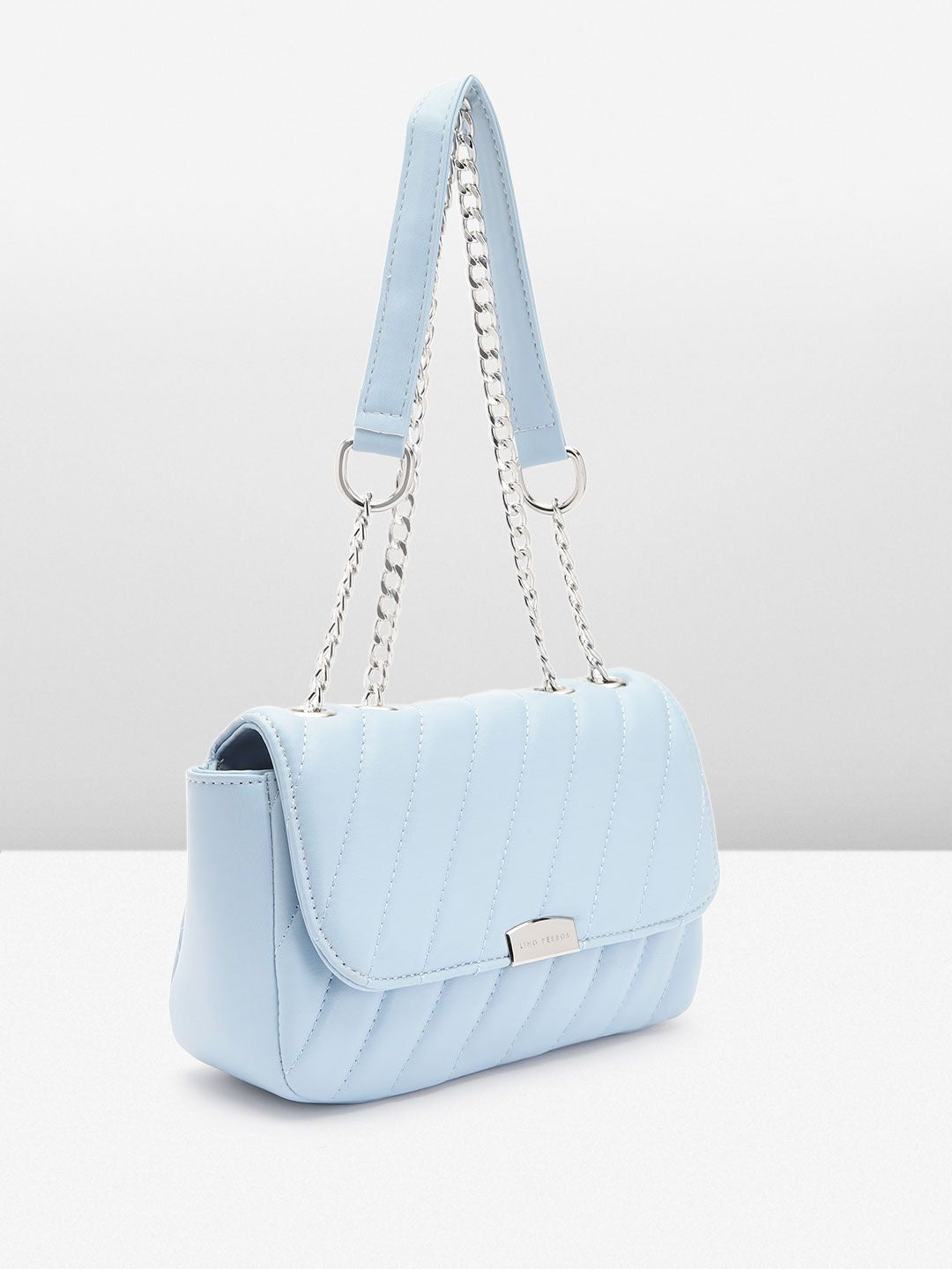 Lino Perros Structured Sling Bag with Quilted Detail