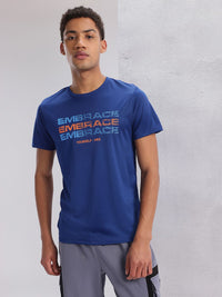 HRX by Hrithik Roshan Twin Collection Typography Printed Rapid-Dry Training T-shirt