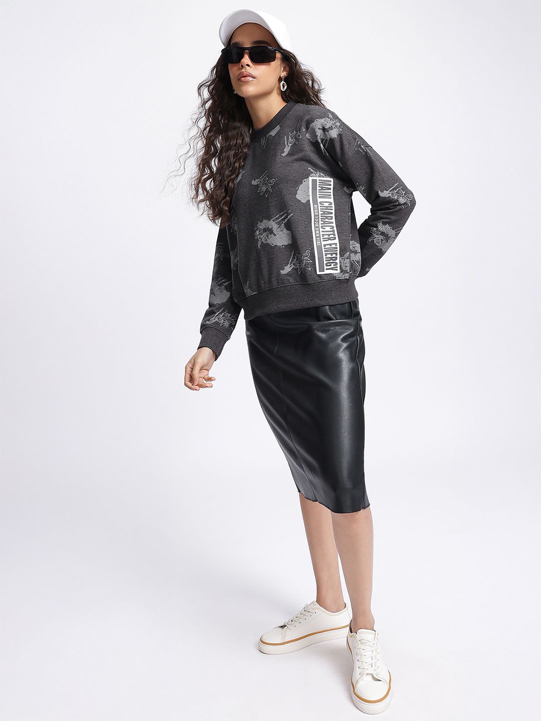 DressBerry Urban Knitwear Printed Sweatshirt