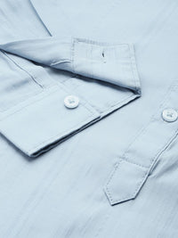 SPYKAR Slim Fit Band Collar Pure Cotton Casual Shirt