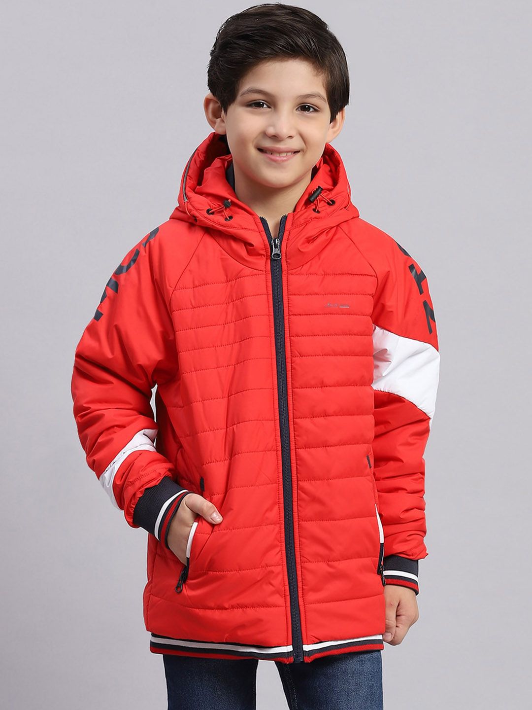 Monte Carlo Boys Colourblocked Lightweight Padded Jacket