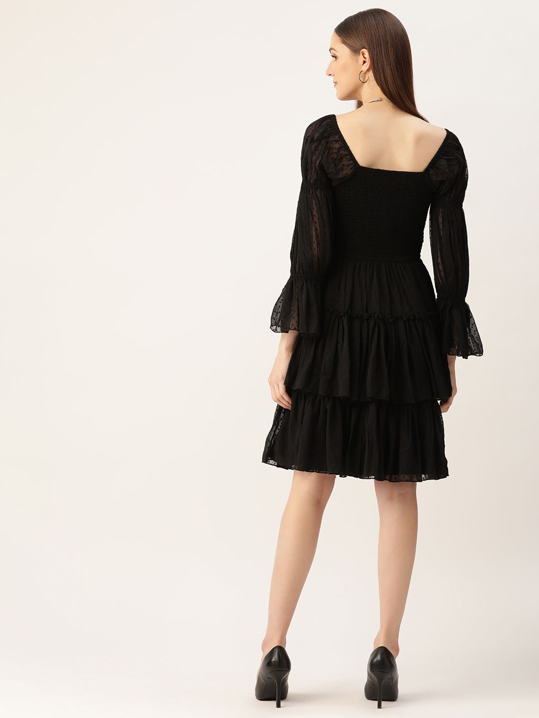 Antheaa Chiffon A-Line Dress