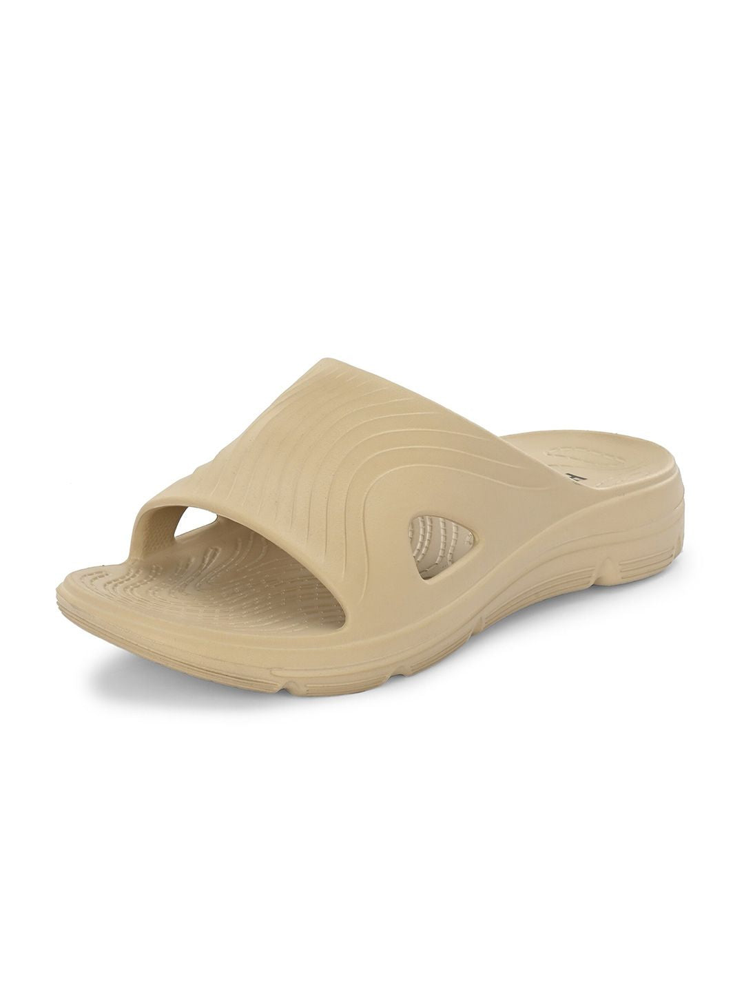 HRX by Hrithik Roshan Men Beige Textured Slip On Sliders