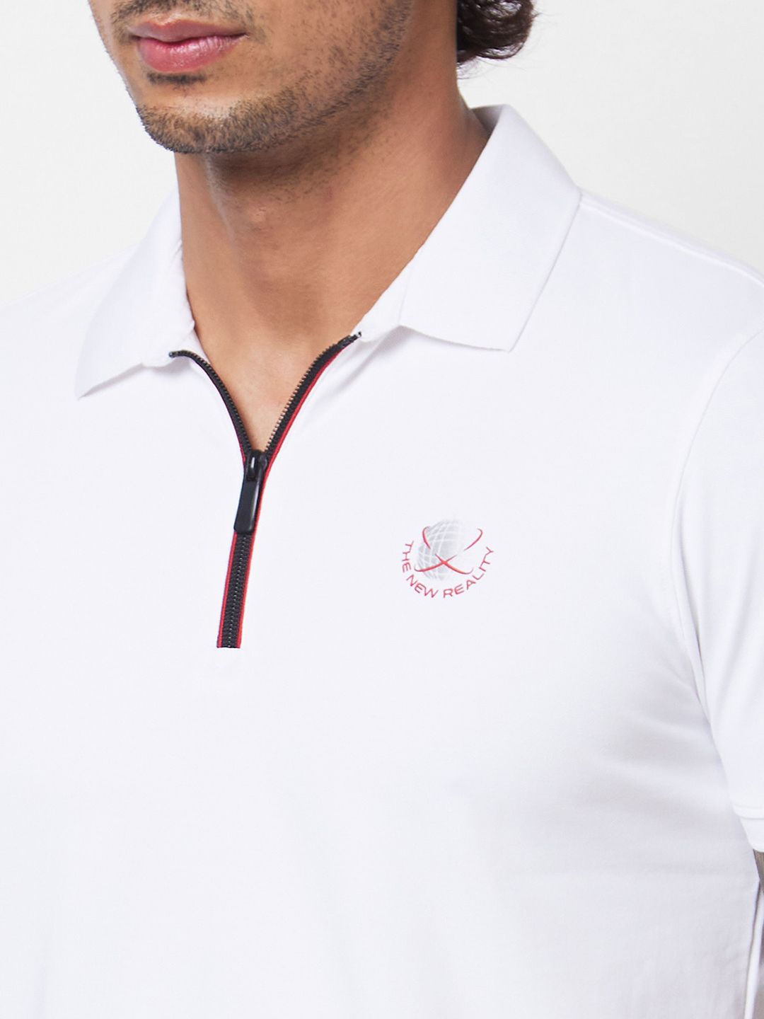 SPYKAR Polo Collar Short Sleeves Slim Fit Cotton T-shirt