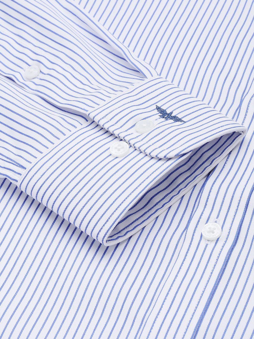 Park Avenue Slim Fit Opaque Striped Formal Shirt