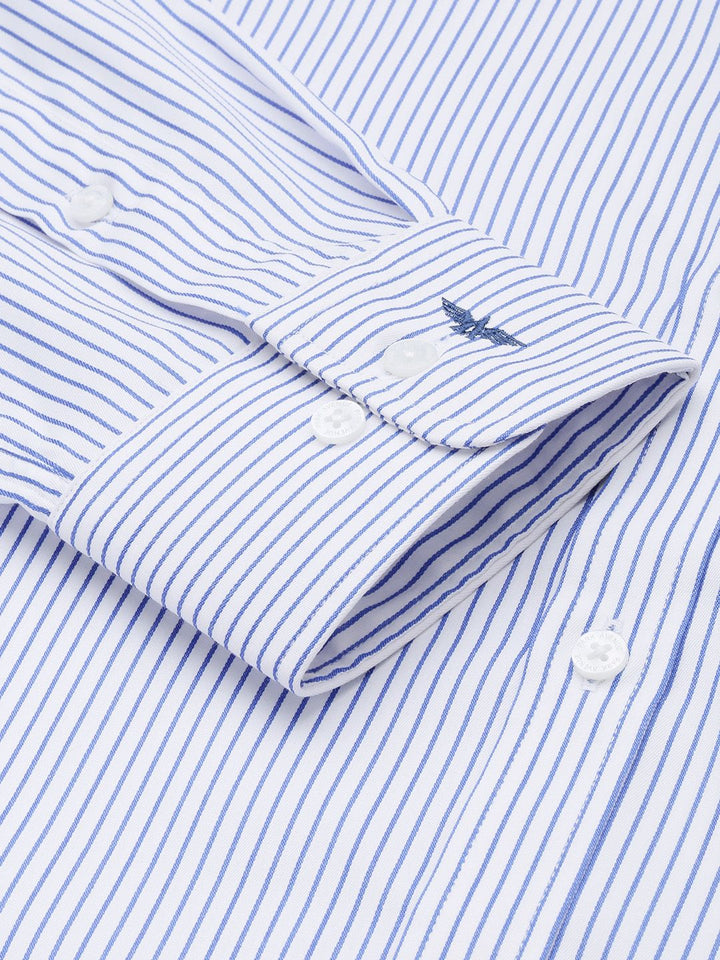 Park Avenue Slim Fit Opaque Striped Formal Shirt