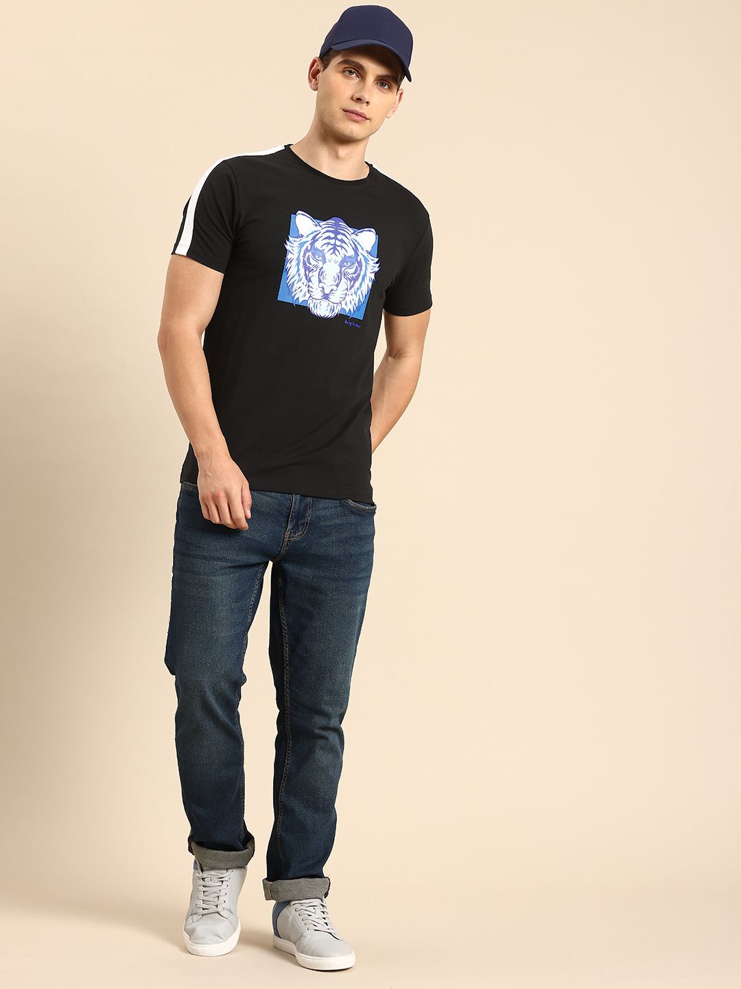 Being Human Printed Pure Cotton T-shirt