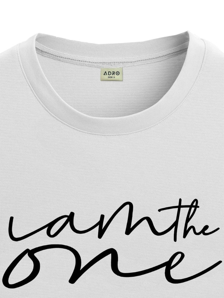 ADRO Lelaki Baju T-Shirt Bersaiz Besar Kapas Lengan Jatuh Bercetak Grafik