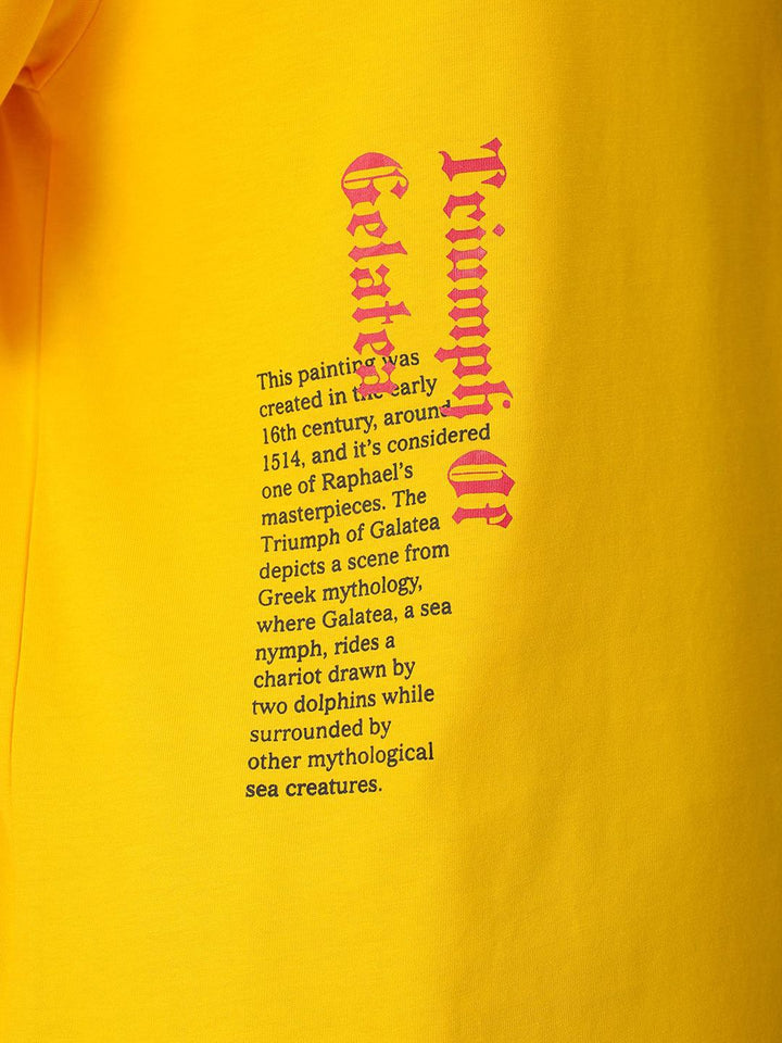The Indian Garage Co Men Back Printed Boxy Oversized Round Neck Pure Cotton T-shirt
